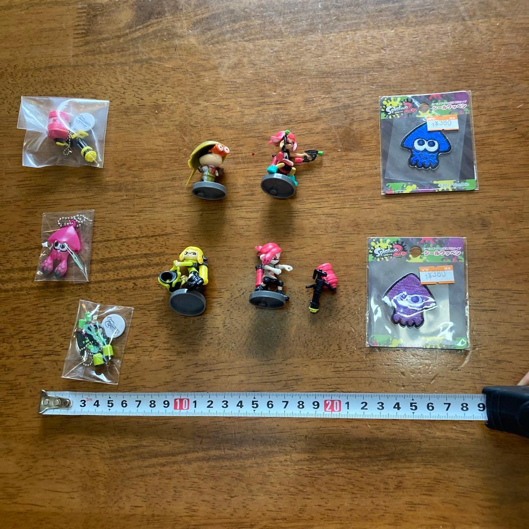 スプラトゥーン　フィギュア　ワッペン　キーホルダー　9点セット新品