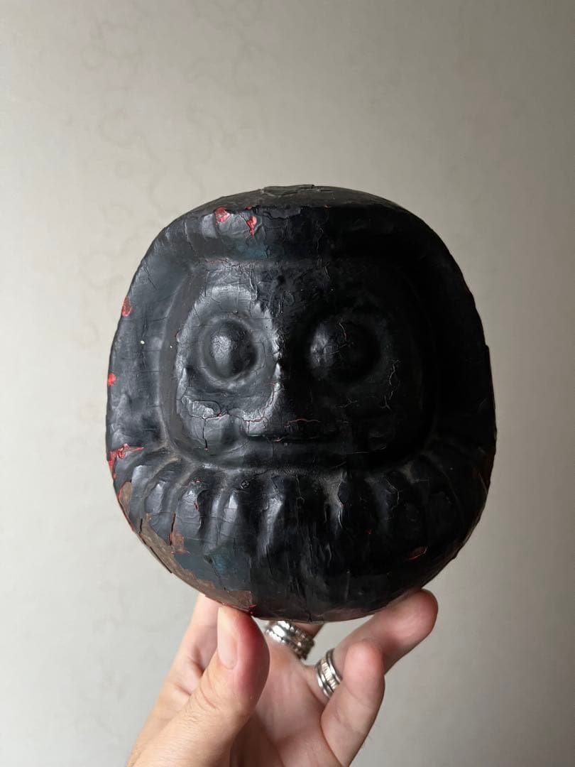 達磨　木型　張子の木型　だるま　高崎だるま　骨董　民藝　時代は明治から昭和