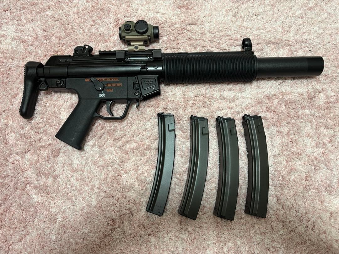 東京マルイ 次世代電動ガン MP5SD6 ＋ ドットサイト・マガジン4本セット