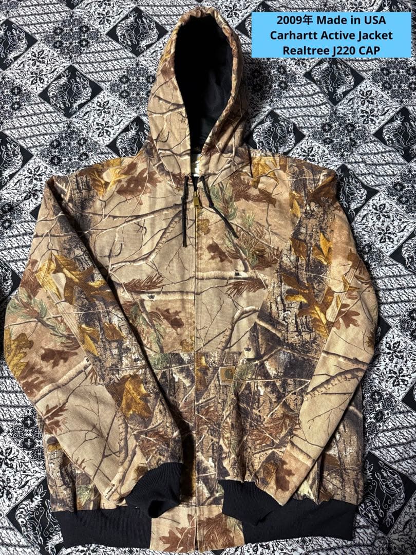 ‼️ USA製 カーハート アクティブジャケット リアルツリー