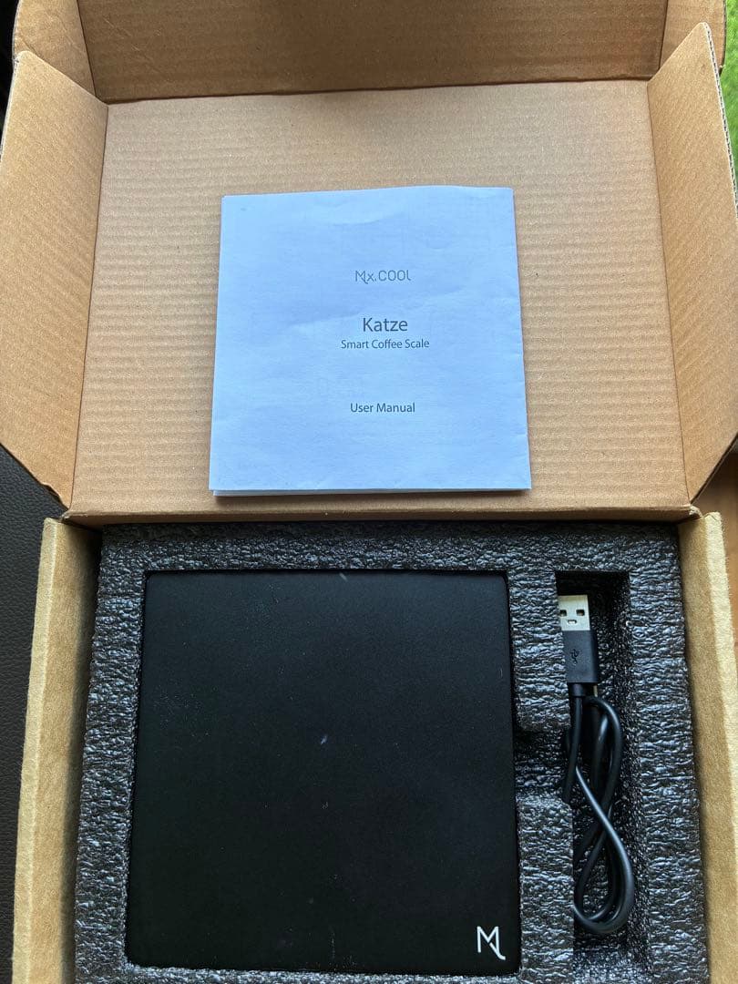 Katze 新型高性能コーヒースケール エスプレッソ連続抽出対応 ブラック