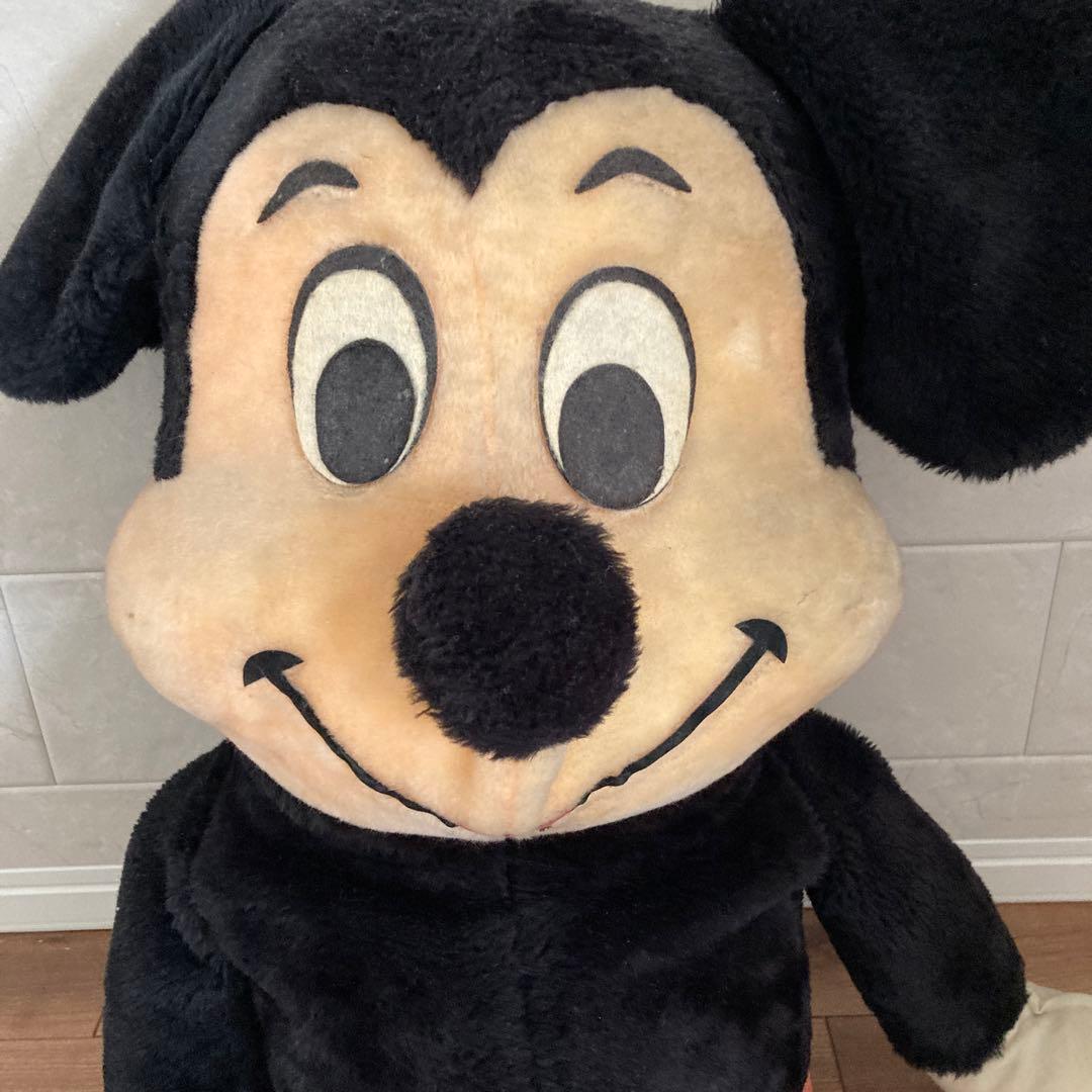 ミッキーマウス　ビッグぬいぐるみ　ヴィンテージ　レア