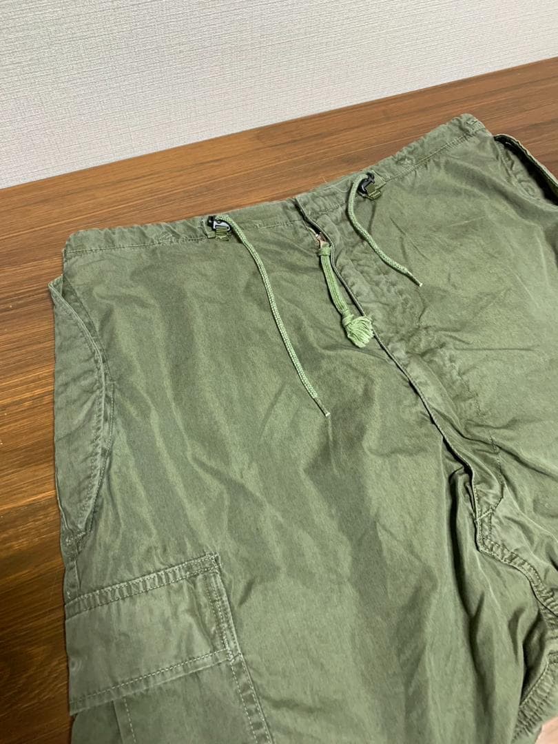 [リビルドバイニ－ドルズ] 再構築 サルエルカーゴパンツ S カーキ 日本製