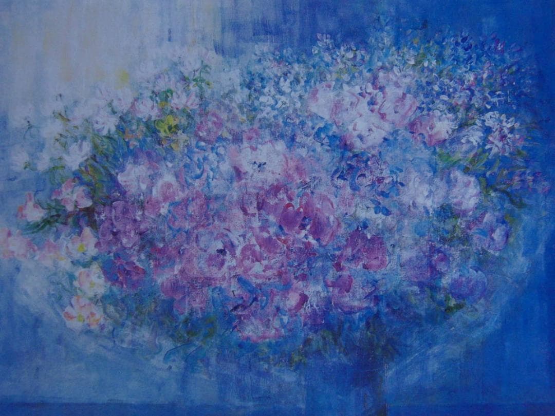 金登美、【想う】、希少な額装用画集より、新品額装付、状態良好