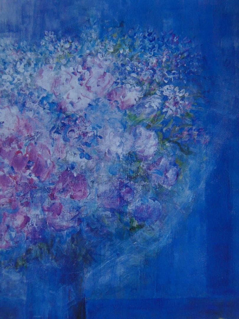 金登美、【想う】、希少な額装用画集より、新品額装付、状態良好