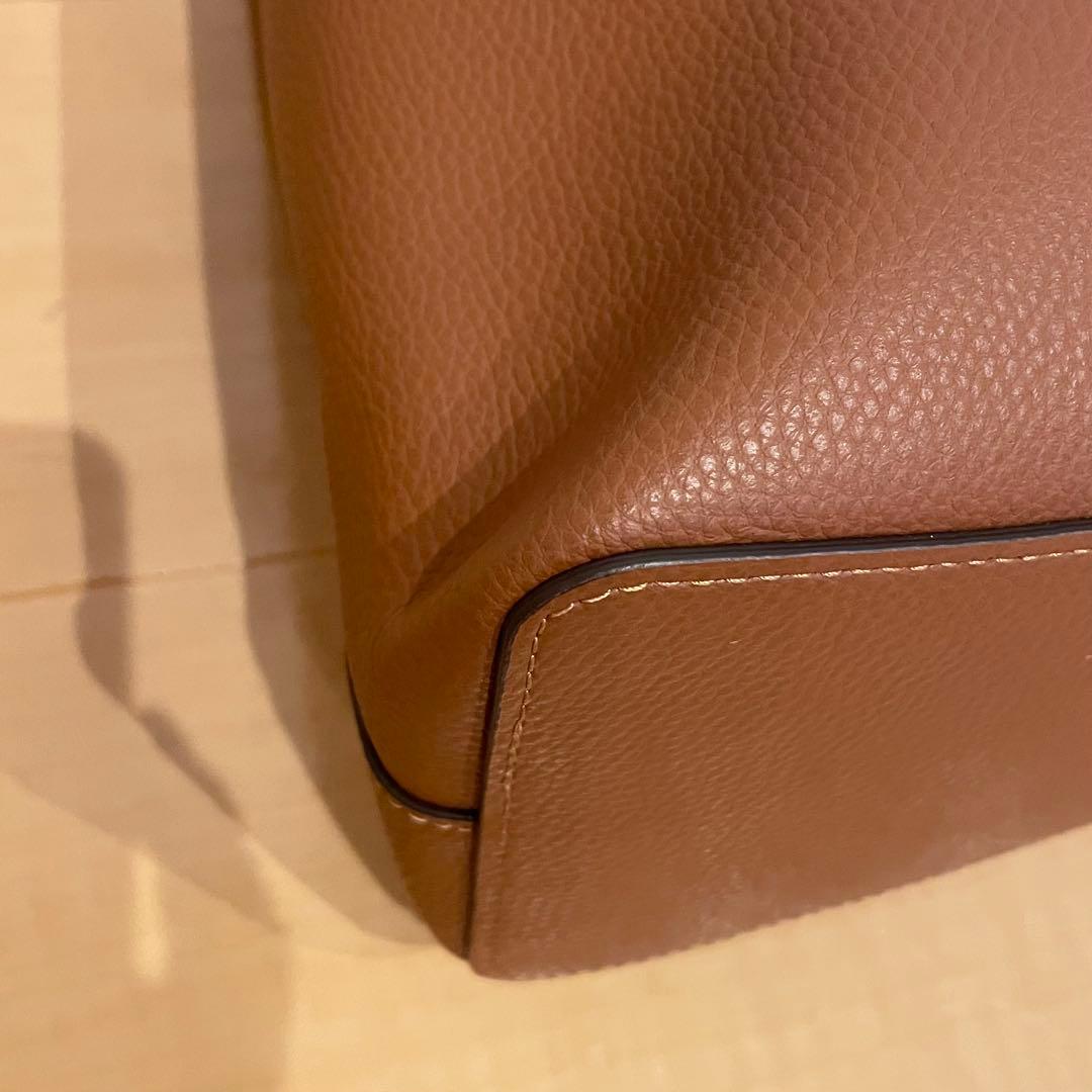 【数回使用程度】 COACH ショルダーバッグ 肩がけ ブラウン 91122