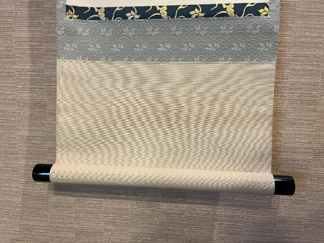 悦道　茶掛軸　楽水浮千舟　一行　茶道具