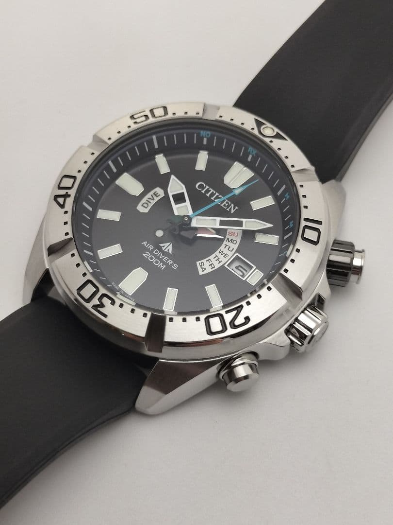 美品　電波時計　シチズン　プロマスター　ダイバー機能　電波ソーラー　H112