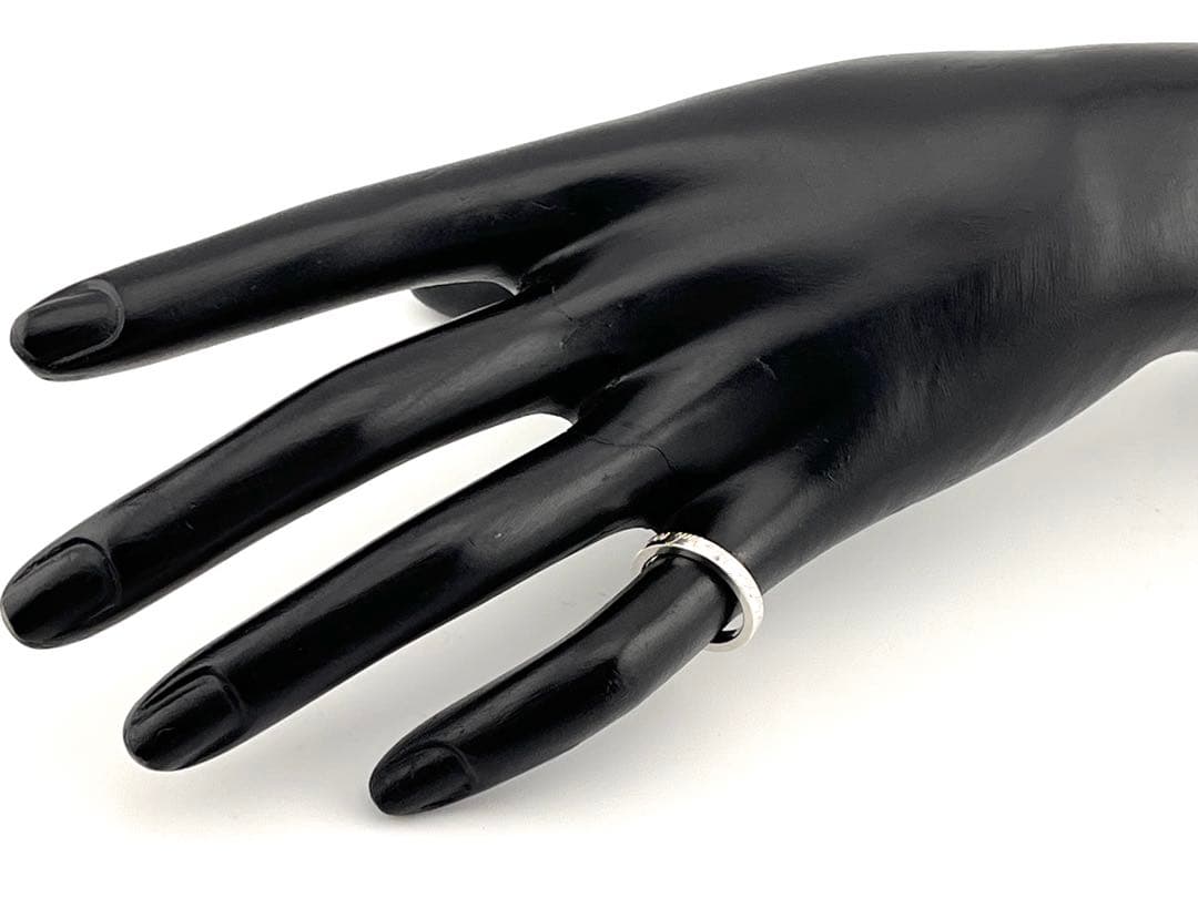 c929 美品　ティファニー　NY ノーツ　ナロー　リング　925 約6号