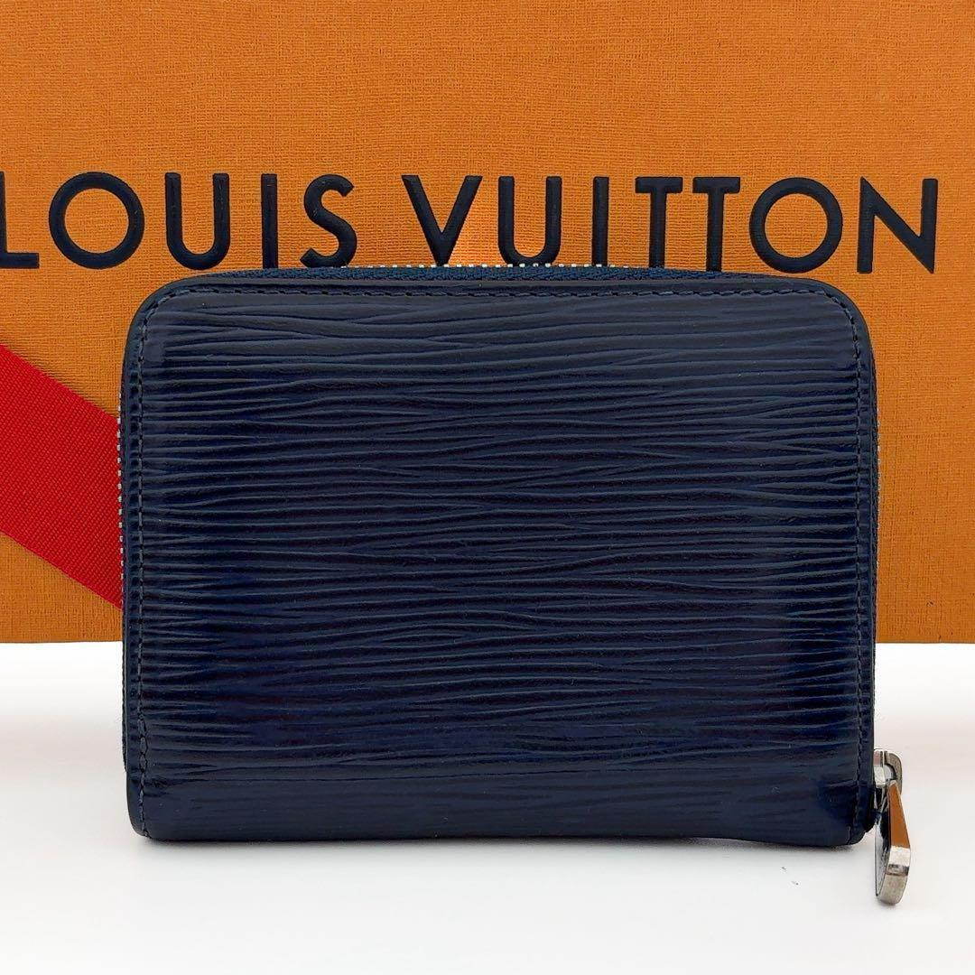 【美品】ルイヴィトン エピ ジッピー パース ネイビー 紺 ミニ財布
