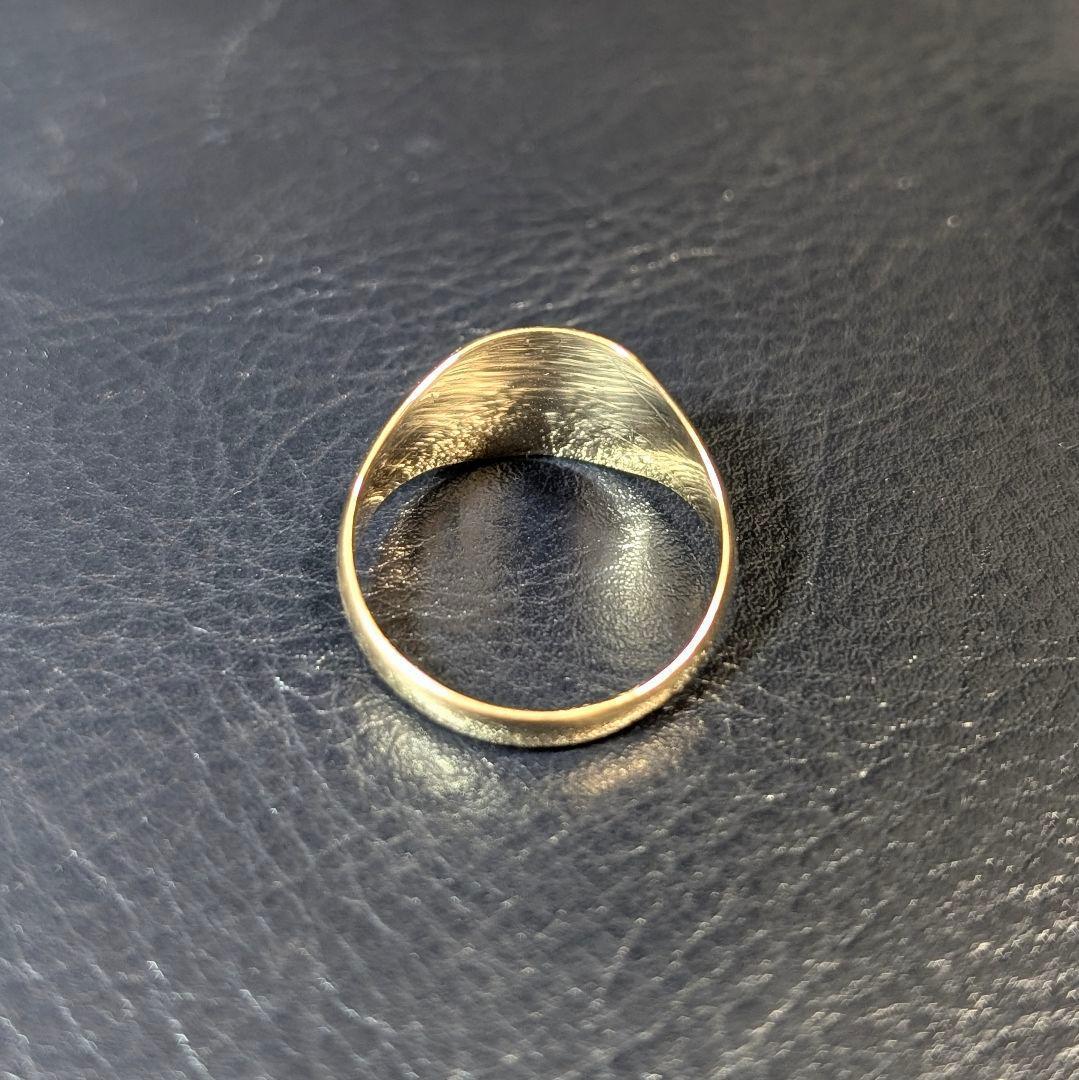 UK K9 モノグラム シグネット ゴールドリング 17号 ロンドン 1946