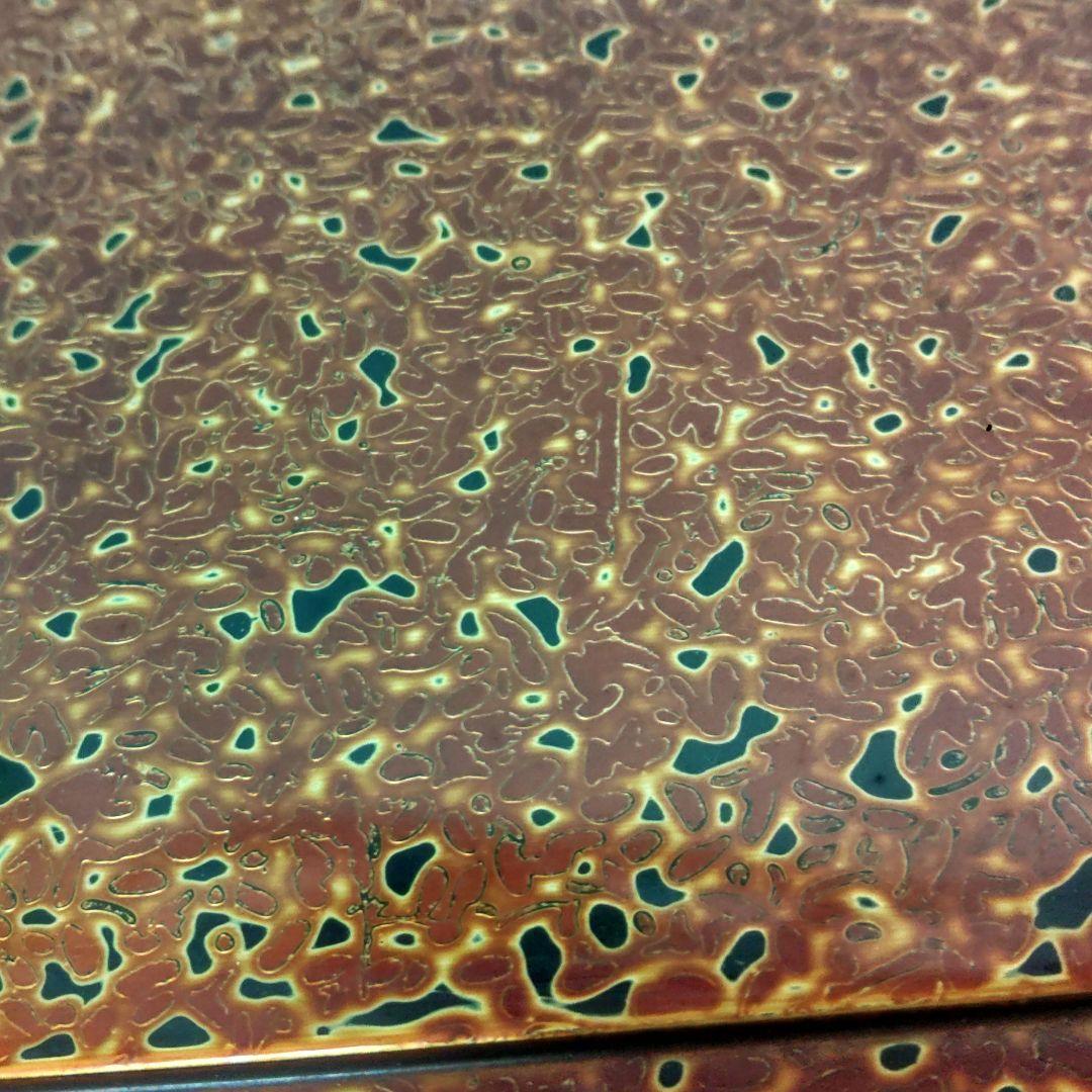 茶櫃　角茶櫃　津軽塗　金虫喰塗　木製　漆器　漆塗　コ上