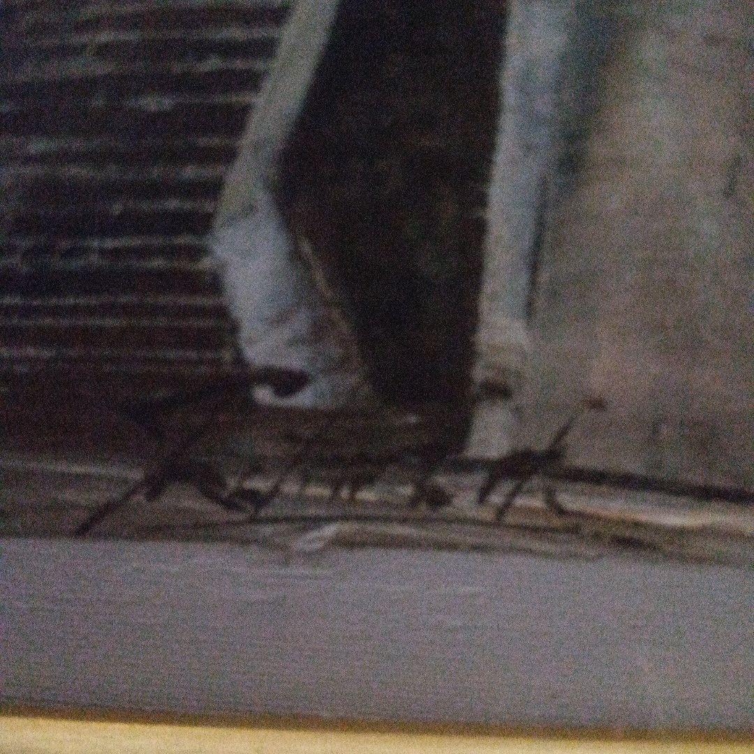 松下泰三【パリの街】油彩 油絵 絵画 　モンマルトル