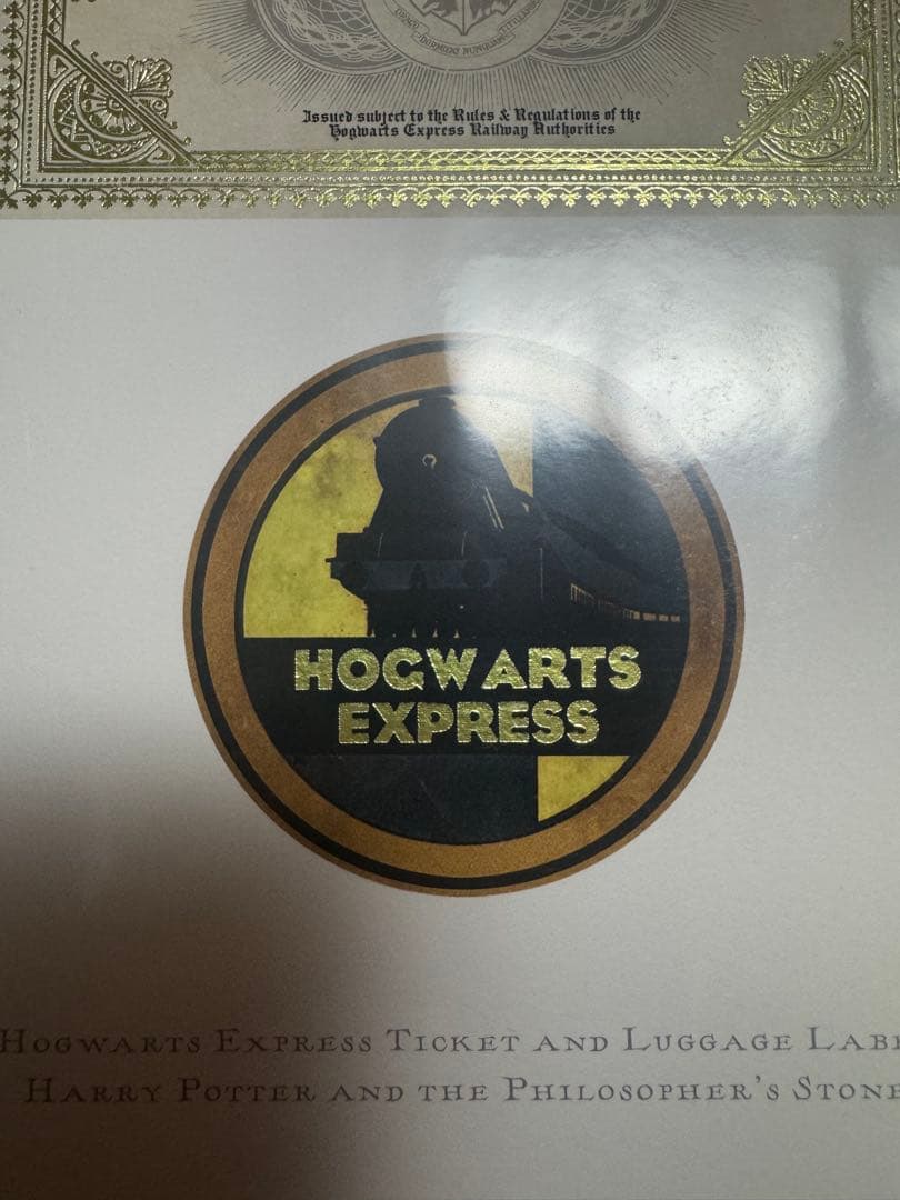 激レア！ミナリマ　アートプリント　ホグワーツ特急　チケット・マーク