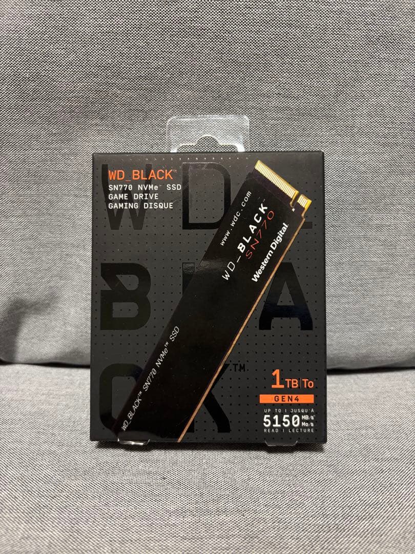 内蔵型SSD WD_BLACK SN770 1TB M.2 NVMe SSD