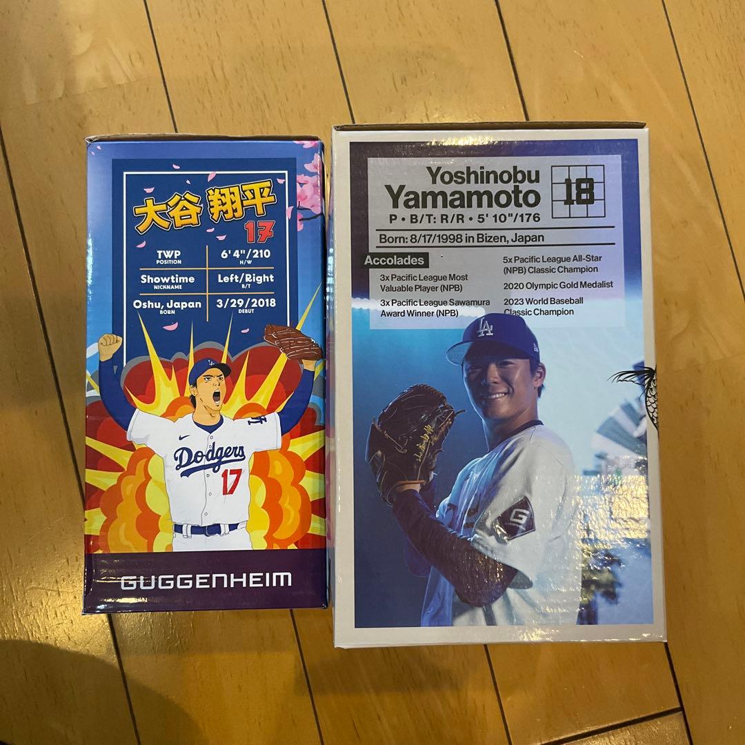 【2個セット】LAドジャース山本由伸ボブルヘッド・大谷翔平フィギュア