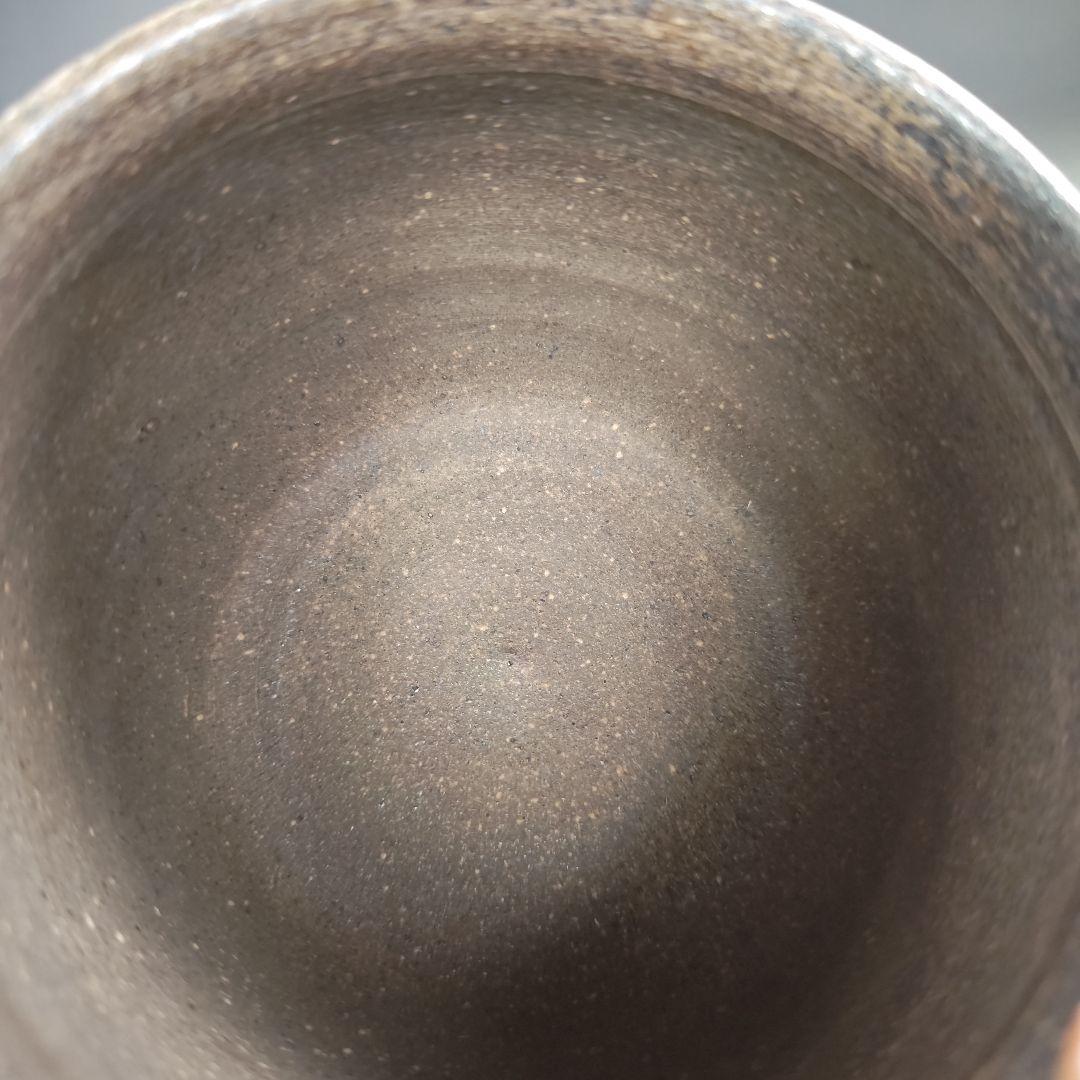 ウ284 健水『珠洲　燻べ焼　共箱』こぼし　茶受け　茶道具