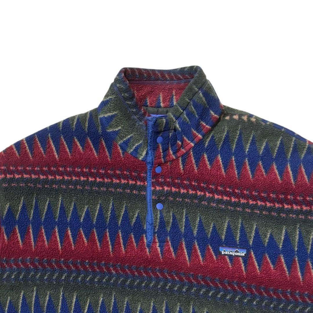 名作 90s patagonia パタゴニア 総柄 シンチラ スナップTミネハハ