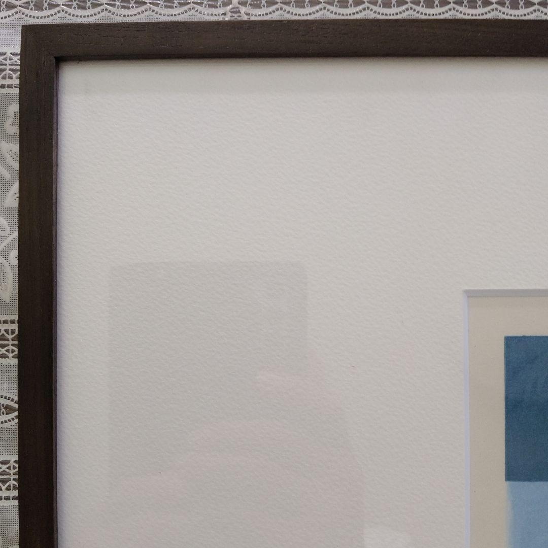 横尾忠則　「SKY&SEA」　木版画、直筆サイン入