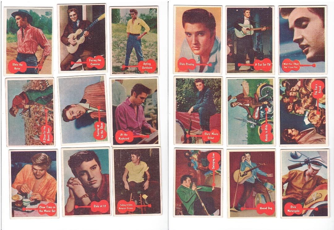 1956年 エルビス・プレスリー Elvis Toppsカード コンプリート!