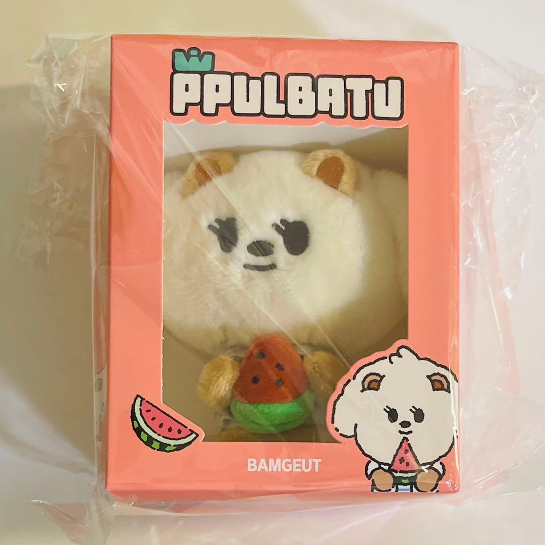 プルバトゥ　プラッシュキーリング コンプ 5個　スイカ　未開封　TXT