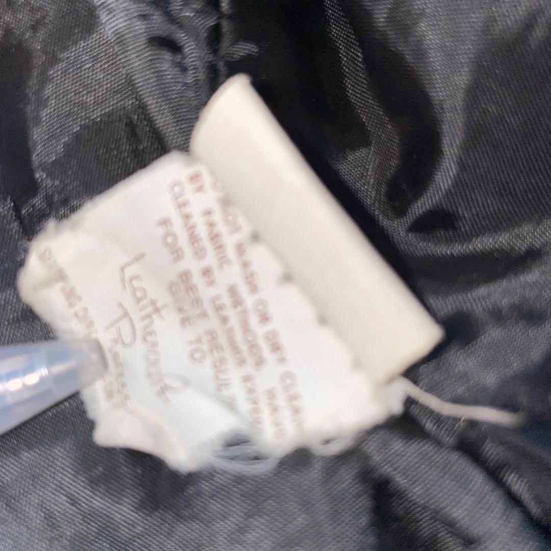 【難あり】schott シングルライダース 641 ブラック 本革 34