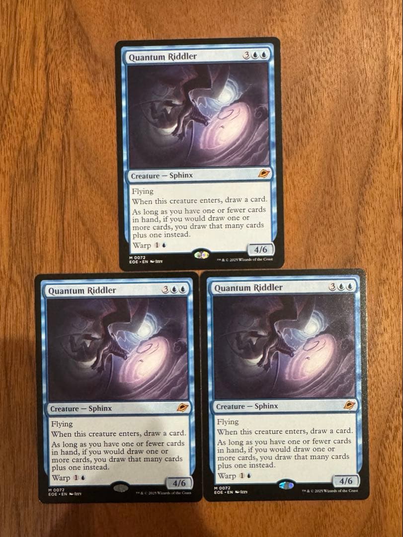 量子の謎かけ屋/Quantum Riddler 英語、3枚セット