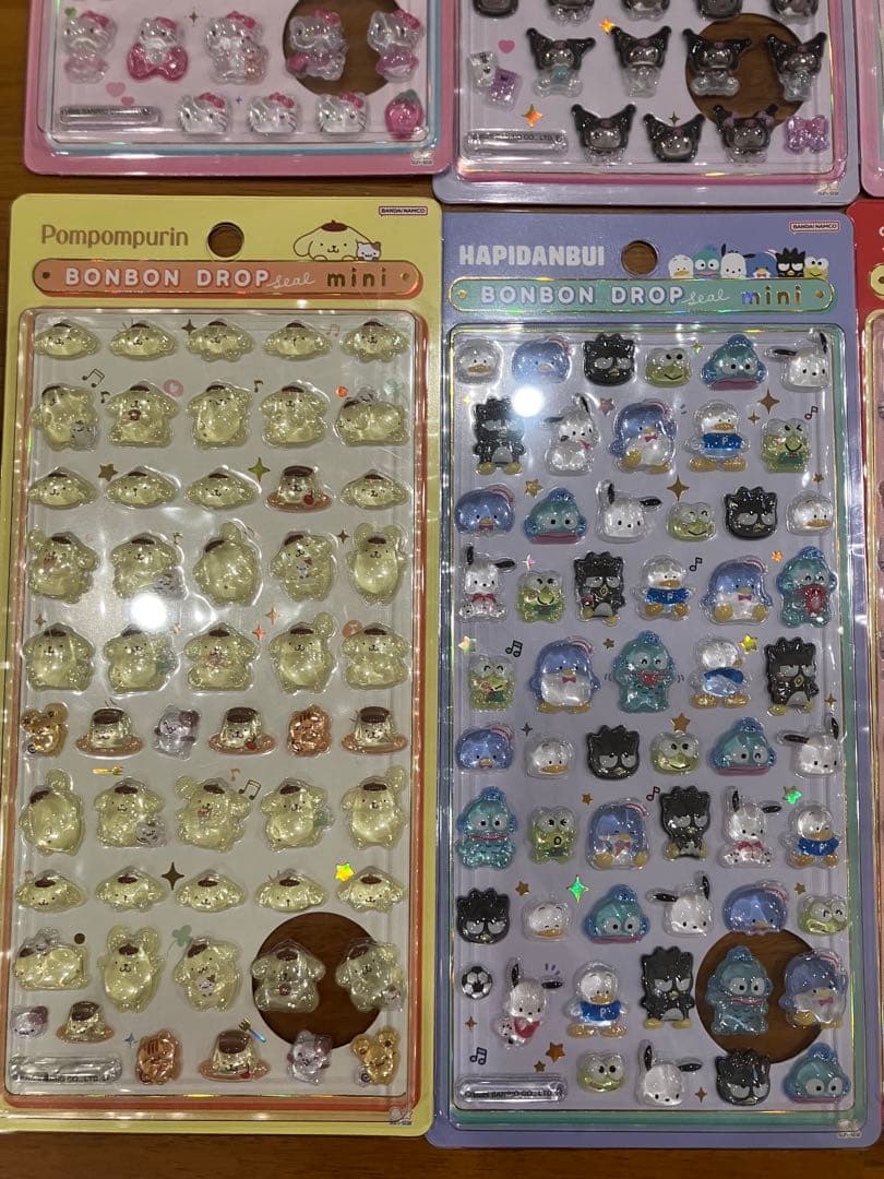 正規品　ボンボンドロップシール　ミニ　サンリオ8種　コンプリート