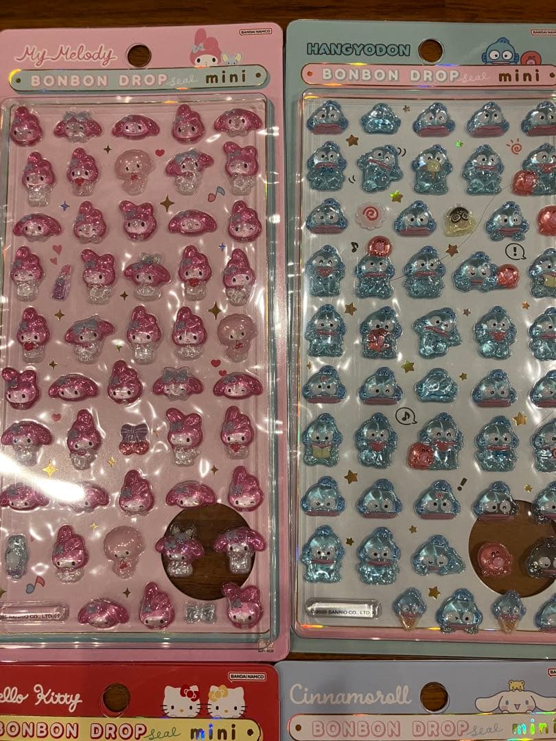正規品　ボンボンドロップシール　ミニ　サンリオ8種　コンプリート