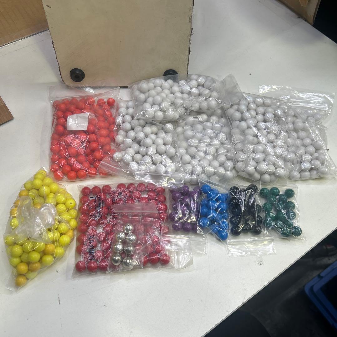 ESP6335 東京抽籤器研究所★新井式回転抽選器 玉付き 昭和レトロ 当時物