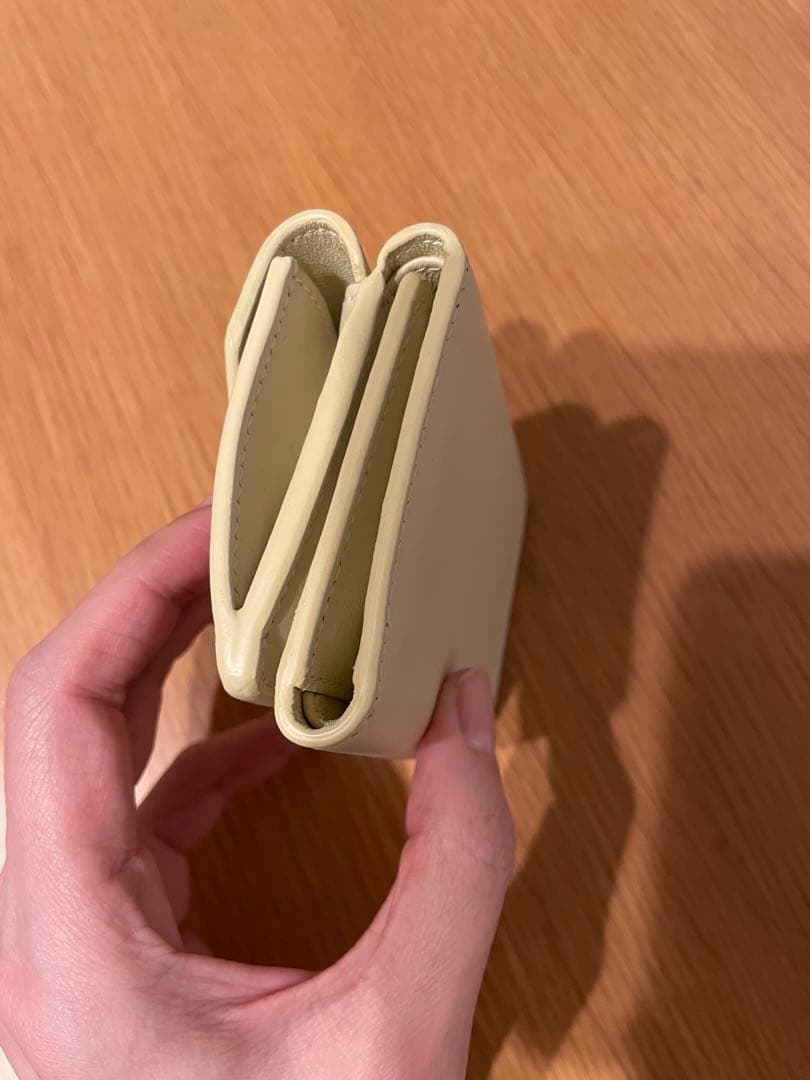 BALENCIAGA ミニウォレット　ライトイエロー