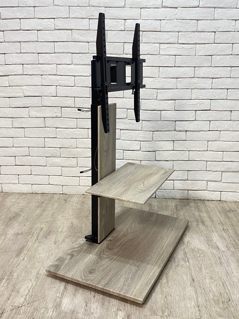 【東京都内23区配送無料】テレビ　スタンド 台　壁掛け　昇降　白　取り付け無料