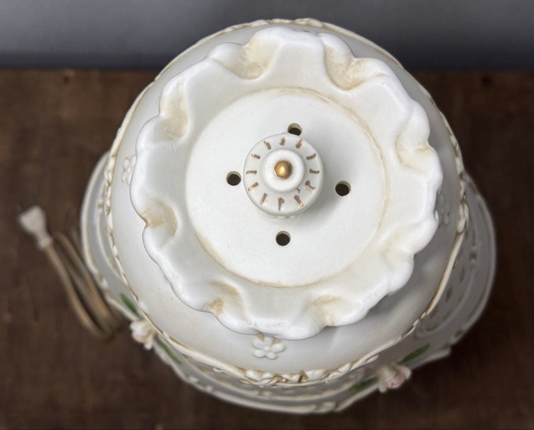 未使用 テーブルランプ GIRL 愛新陶器 昭和レトロ 電気スタンド