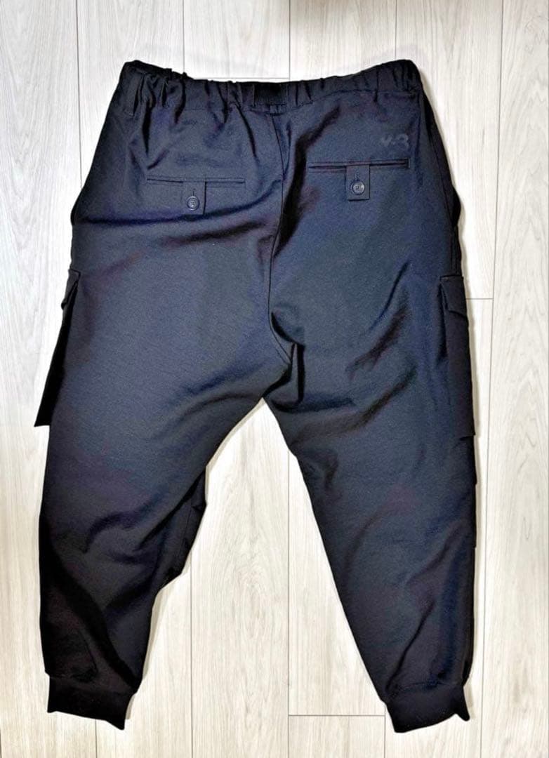 Y-3 ブラック サルエルカーゴパンツ