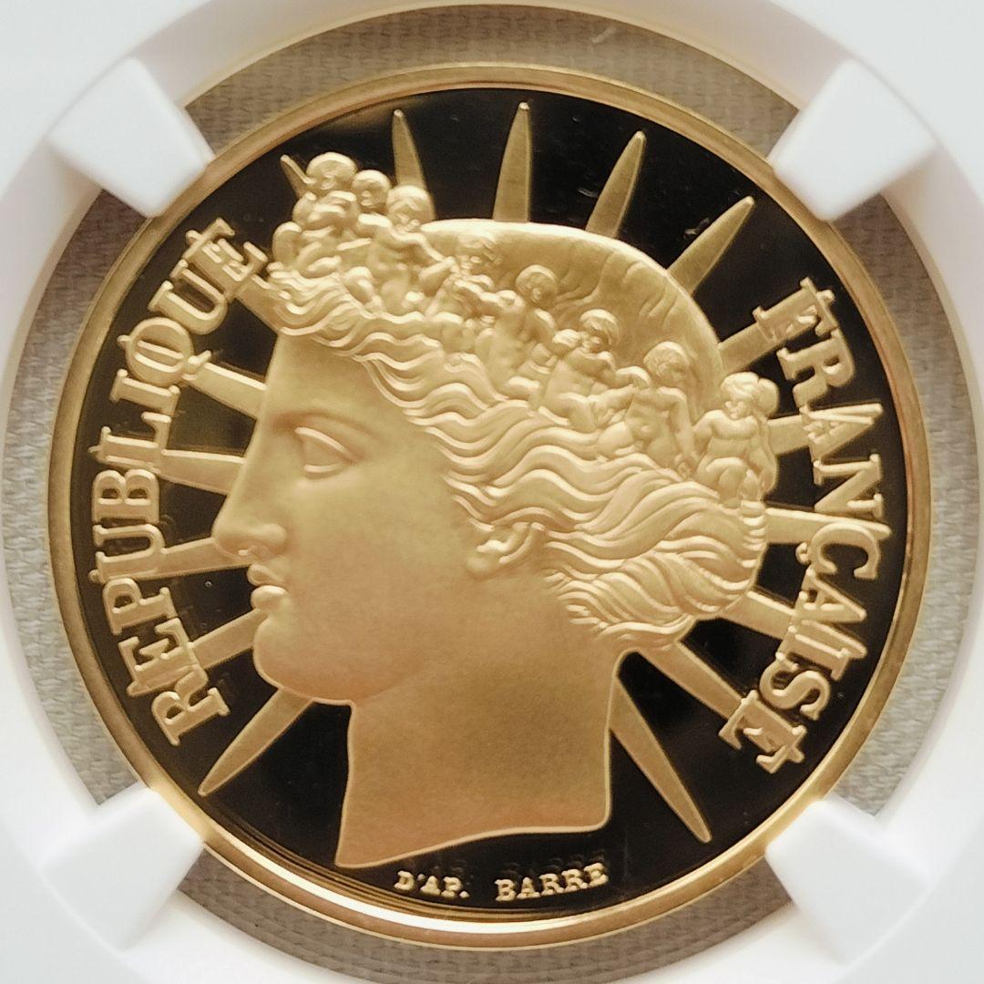 フランス 100フラン金貨 1988年 プルーフ【NGC PF 69 U.C】