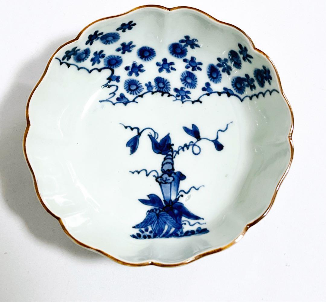 古伊万里　染付　なます皿　5客　骨董