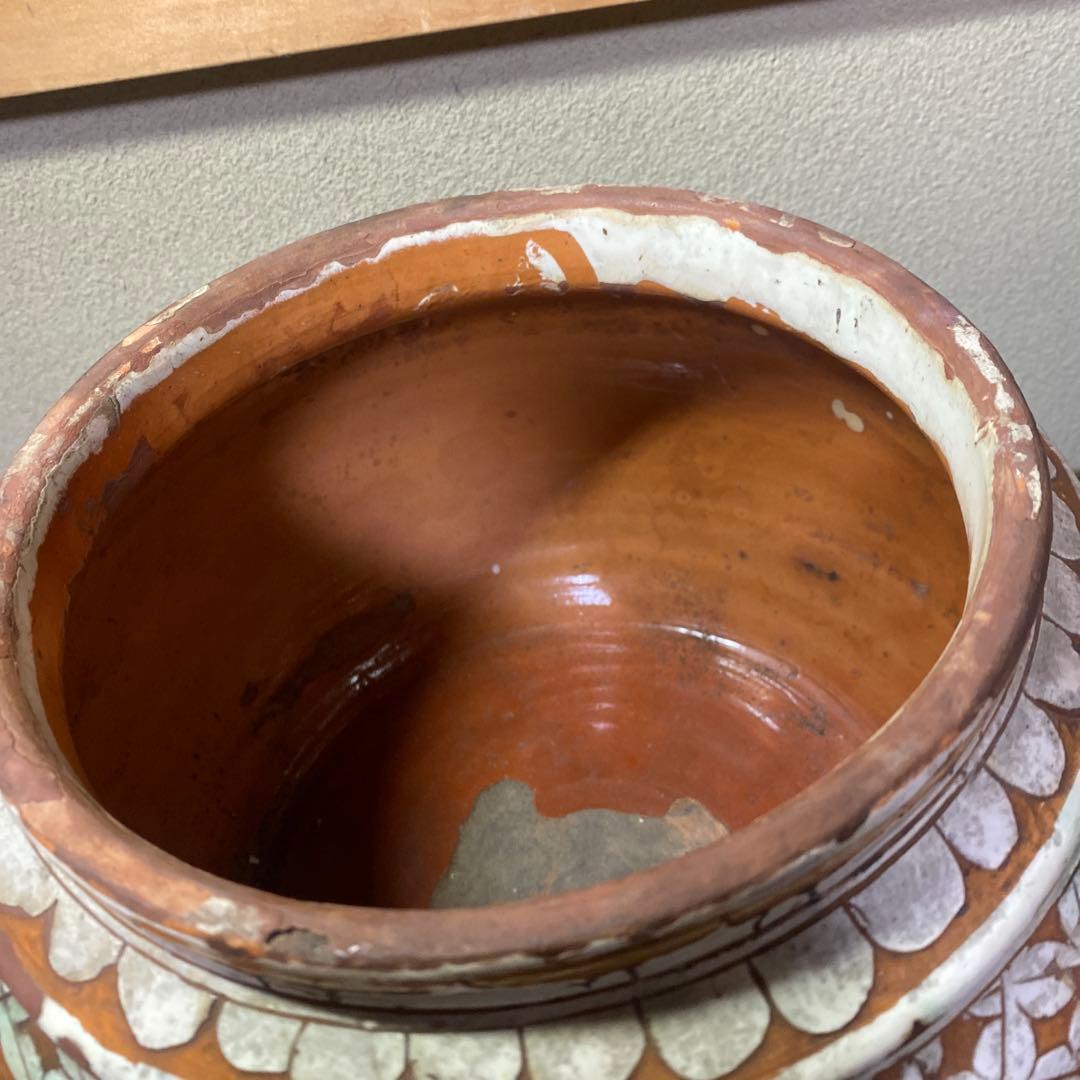 中国古玩　鳥華図花瓶　23cm18cm