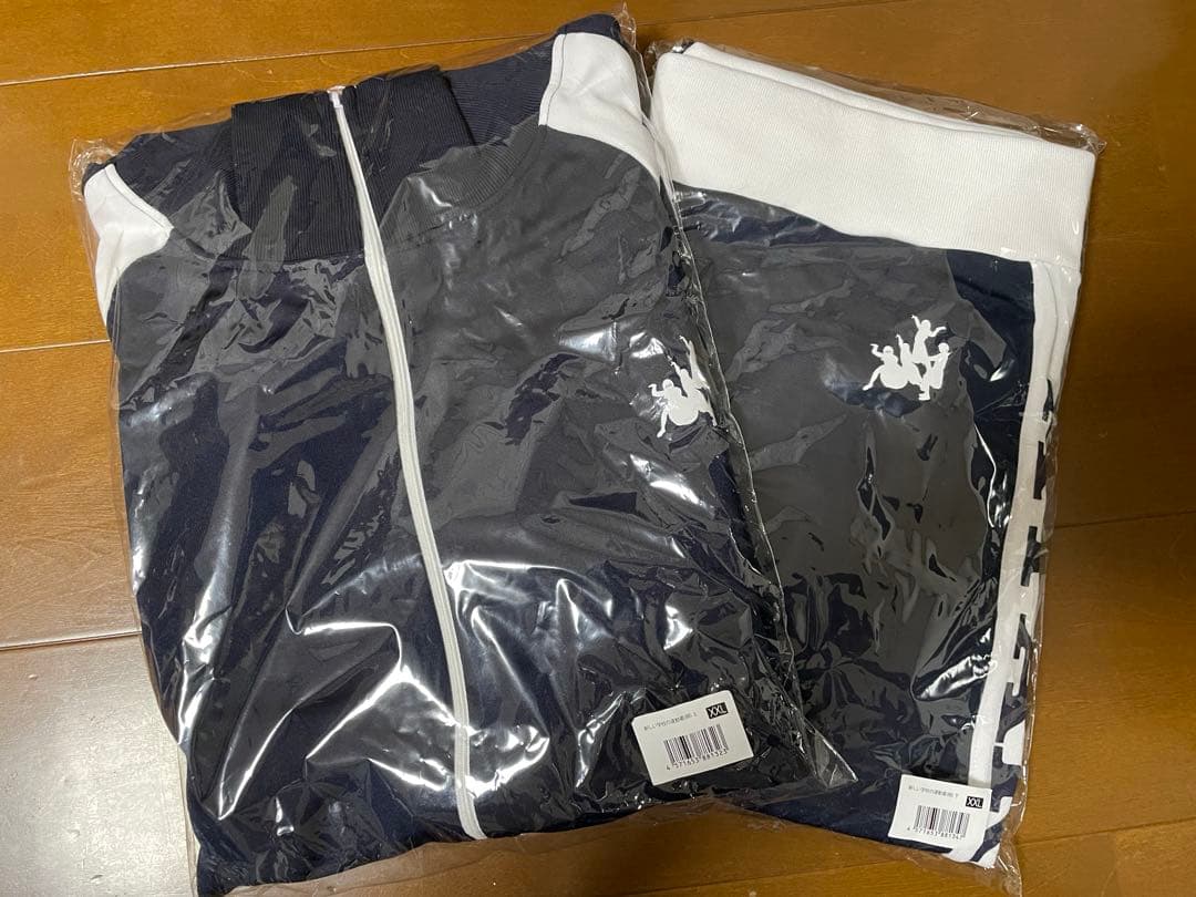 新しい学校のリーダーズ　ジャージ 紺色/白 XXL　上下セット