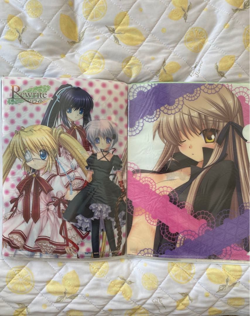 Rewrite クリアファイル　key ビジュアルアーツ　麻枝准　グッズ