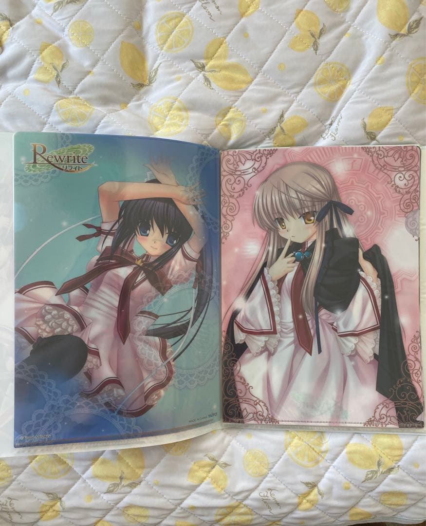 Rewrite クリアファイル　key ビジュアルアーツ　麻枝准　グッズ