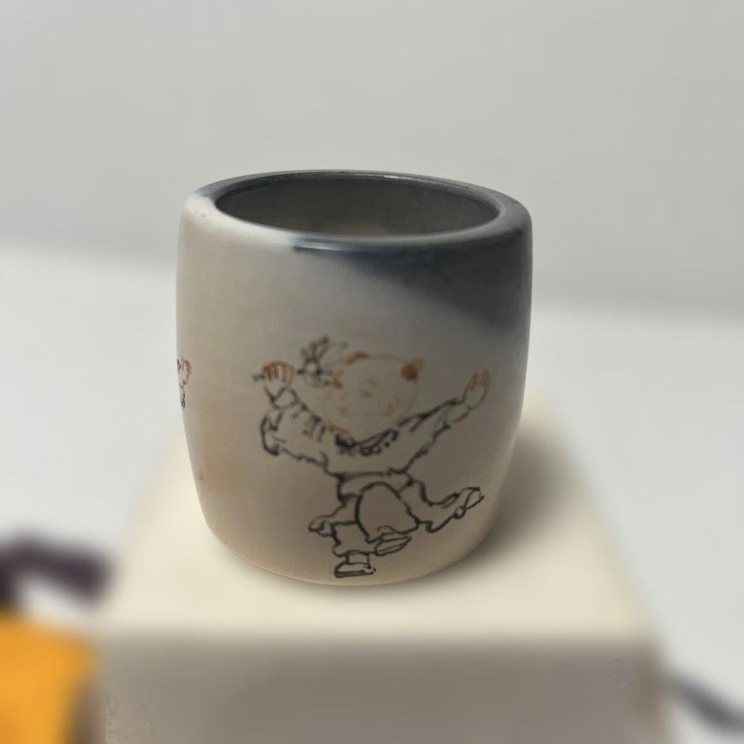 山崎元洋　雲華焼　唐子　蓋置