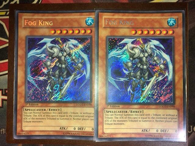 希少 遊戯王 英語版 霧の王 1st シークレット 2枚
