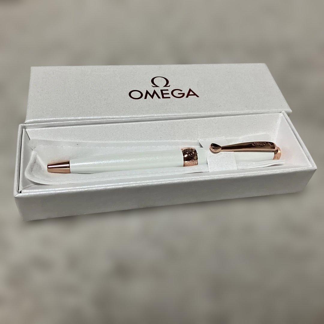 新品未使用OMEGA ボールペン ホワイト