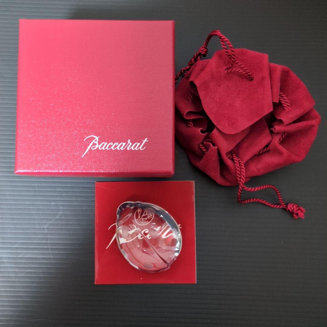 【美品】Baccarat バカラ てんとう虫 クリスタル　クリアー