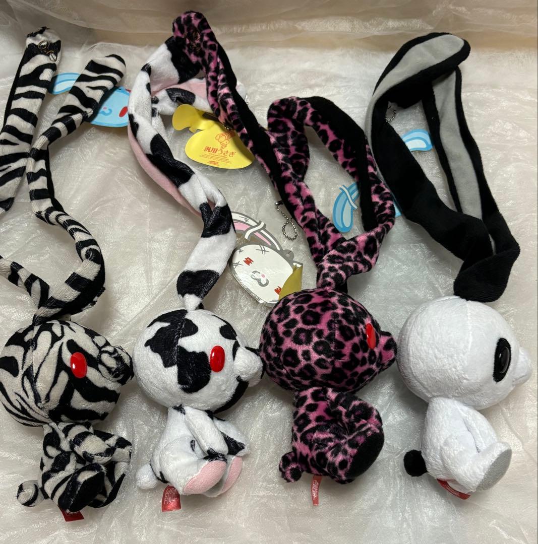 チャックスGP 汎用うさぎ　アニマルミックスマスコット　4体セット