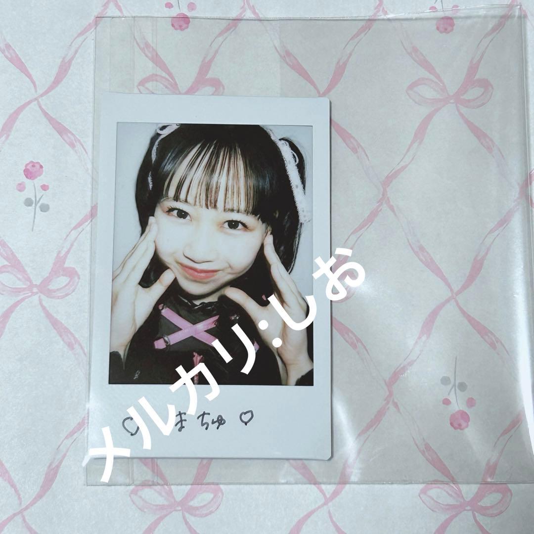 FRUITS ZIPPER 松本かれん 直筆サイン入り ソロチェキ 黒衣装