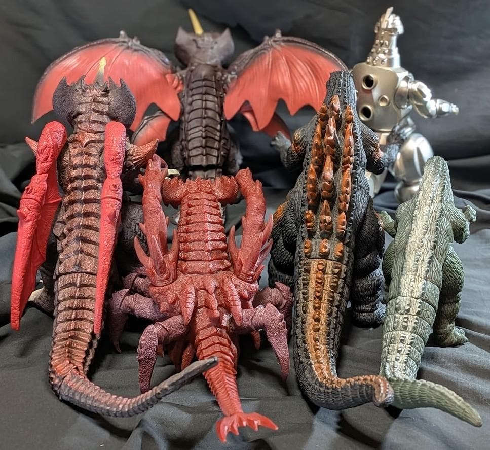 平成VSシリーズ　バーニングゴジラ・デストロイア他（バンダイ）４体セット＋２