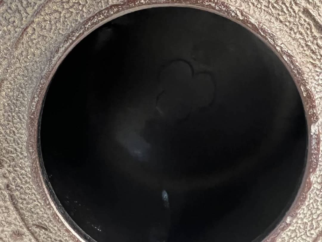 茶の湯釜 利休好 萬代厚釜 人間国宝 高橋敬典作 直筆専用函付き＊未使用！