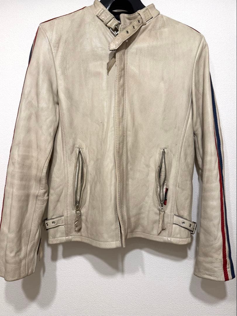 Schottクラッシックレーサー エージング加工 シングルライダース（サイズS）