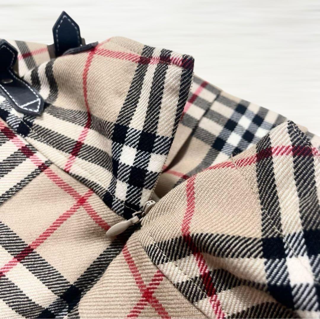 【美品】バーバリーロンドン ノバチェックプリーツ スカート160cm